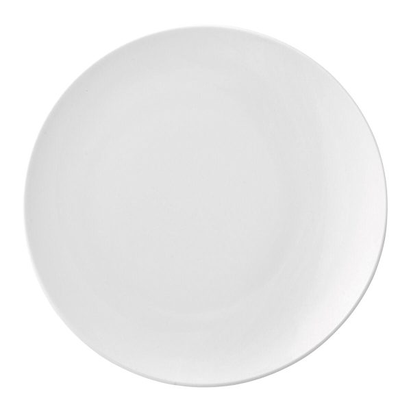 Flat plate Ariane Vital Coupe Ceramic White (Ø 21 cm) (12 Units) Hot on Sale