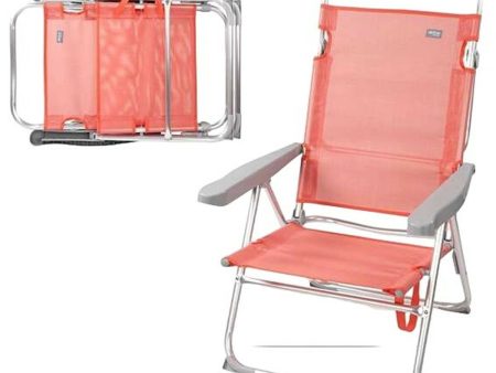 Beach Chair Colorbaby Pink 48 x 57 x 99 cm Multi-position For Sale