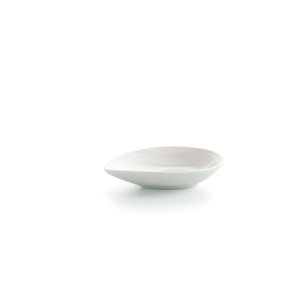 Bowl Ariane Alaska Sheet Mini Ceramic White (10 x 8 x 2,2 cm) (18 Units) Online Hot Sale