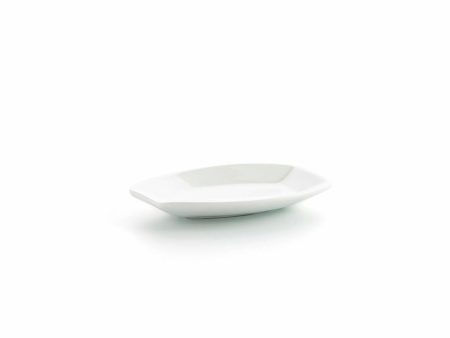 Snack tray Ariane Alaska White Ceramic Oval 10 x 7,4 x 1,5 cm 9,6 x 5,9 cm (18 Units) on Sale