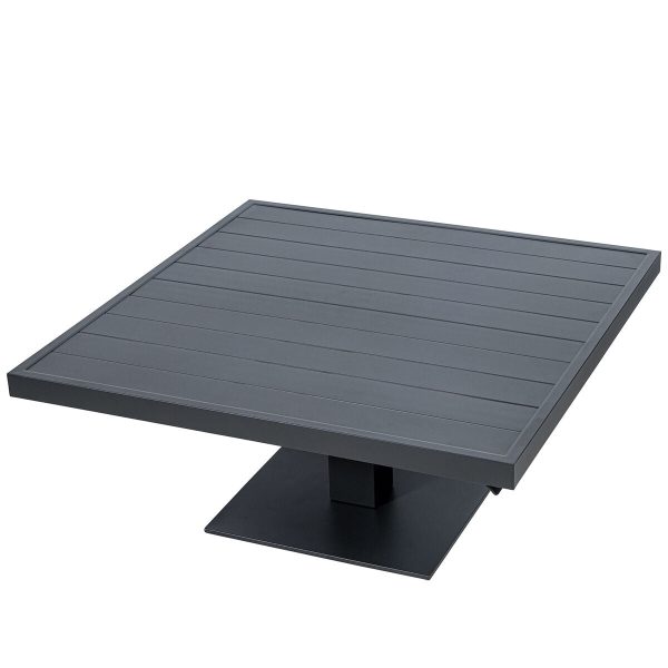 Table Alexandra House Living Anthracite 101 x 101 cm Adjustable Online Hot Sale