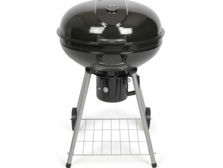 Coal Barbecue with Cover and Wheels Livoo DOC270 Black Metal Circular Cheap