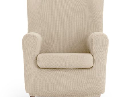 Wingback chair cover Eysa ULISES White 80 x 100 x 90 cm Online Hot Sale