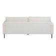 3-Seater Sofa 213 x 87 x 90 cm White Metal Online Hot Sale