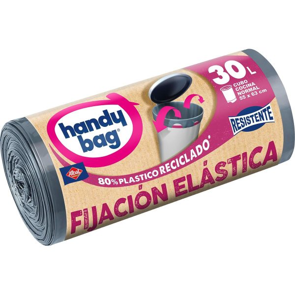 Rubbish Bags Albal Handy Bag Fijacion Elastica 30 L (15 Units) Online Hot Sale