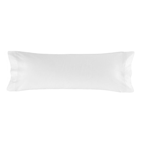 Pillowcase HappyFriday BASIC White 45 x 110 cm For Cheap