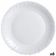 Serving Platter Luminarc Feston White Glass (Ø 30 cm) (6 Units) Hot on Sale