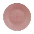 Flat plate Pink Glass (32,5 x 2 x 32,5 cm) (6 Units) Online now