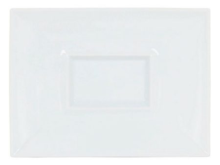 Flat plate Gourmet Porcelain White (29,5 x 22 x 3 cm) Cheap