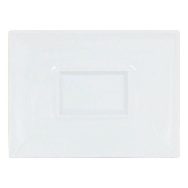 Flat plate Gourmet Porcelain White (29,5 x 22 x 3 cm) Cheap