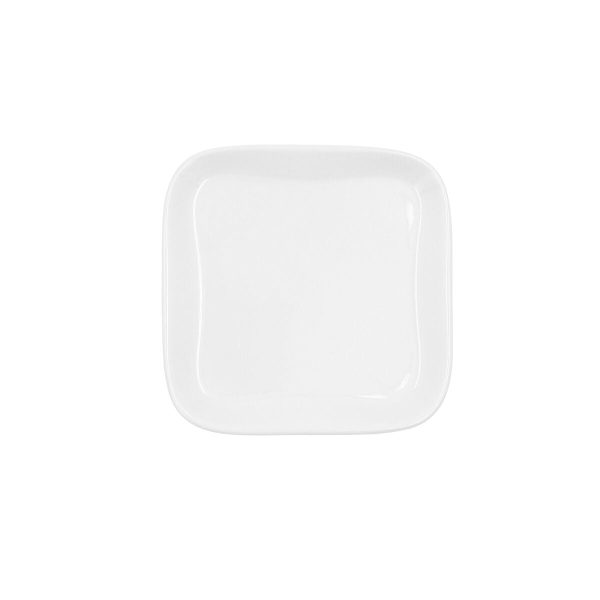 Snack tray Ariane Alaska White Ceramic Squared 11,4 x 11,4 cm (18 Units) For Discount