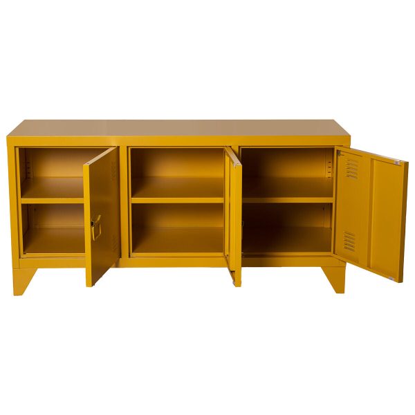 TV Table Alexandra House Living Yellow 120 x 58 x 40 cm Sale