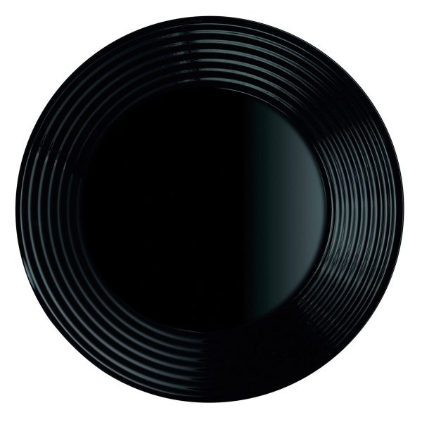 Deep Plate Luminarc Harena Black Glass (Ø 23,5 cm) (24 Units) Fashion