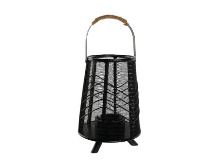 Candleholder Home ESPRIT Black Metal 23 x 23 x 31,5 cm For Cheap