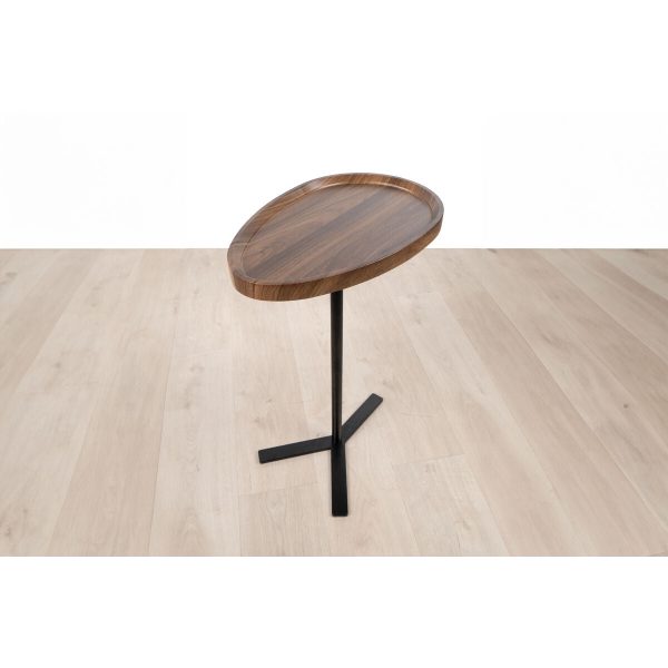 Side table Romimex Brown Black Wood Metal 45 x 63 x 30 cm For Discount