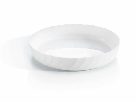 Serving Platter Luminarc Trianon Oval White Glass (Ø 26 cm) (6 Units) Online