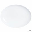 Serving Platter Luminarc Diwali Oval White Glass (33 x 25 cm) (12 Units) For Discount