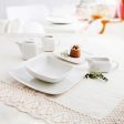 Bowl Ariane Vital Squared Ceramic White (Ø 14 cm) (6 Units) Discount