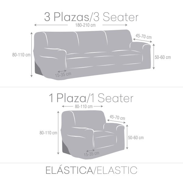 Sofa cover set Eysa ULISES Green 3 Pieces Online Sale