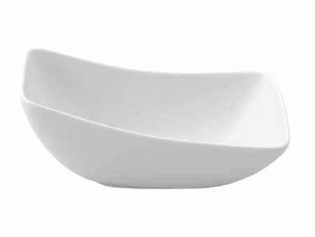 Bowl Ariane Vital Squared Ceramic White (Ø 14 cm) (6 Units) Discount