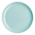 Flat plate Luminarc Diwali Turquoise Glass (25 cm) (24 Units) For Cheap