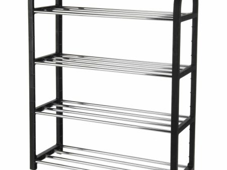 Shoe Rack 5five Simply Smart Metal Aluminium 50 x 65 x 19 cm 4 Shelves Online Hot Sale