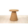 Side table Romimex Natural Rattan 50 x 55 x 50 cm Discount