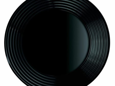 Deep Plate Luminarc Harena Black Glass (Ø 23,5 cm) (24 Units) Fashion