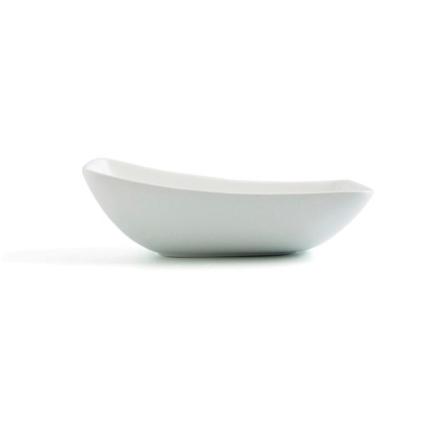 Bowl Ariane Vital Rectangular Ceramic White (24 cm) (6 Units) Hot on Sale