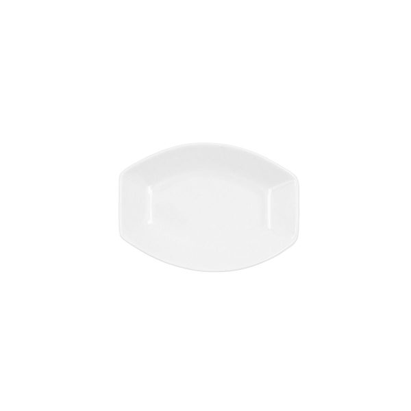 Snack tray Ariane Alaska White Ceramic Oval 10 x 7,4 x 1,5 cm 9,6 x 5,9 cm (18 Units) on Sale