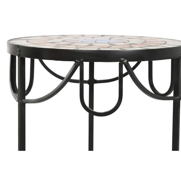 Set of 3 tables DKD Home Decor Blue Metal (Refurbished D) Hot on Sale