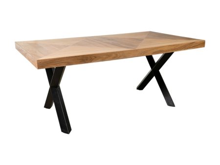 Table Romimex Black Natural Acacia 180 x 77 x 100 cm For Discount