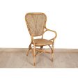 Armchair Romimex Natural Rattan 56 x 104 x 57 cm Online now