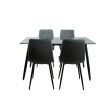 Table set with chairs Romimex 5 Pieces Discount