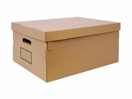 Storage Box with Lid Confortime Cardboard 45 x 35 x 20 cm (6 Units) Online