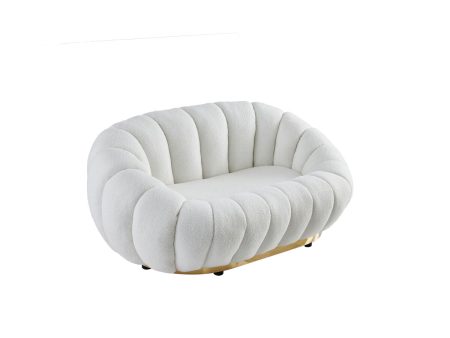 Sofa Romimex White 90 x 60 x 145 cm Online