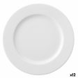 Flat Plate Ariane Prime White Ceramic Ø 17 cm (12 Units) Sale