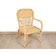 Armchair Romimex Natural Rattan 55 x 87 x 60 cm For Sale