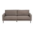 3-Seater Sofa Taupe 213 x 87 x 90 cm For Cheap