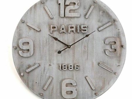 Wall Clock Versa MDF Wood Metal (4,5 x 60 x 60 cm) For Cheap