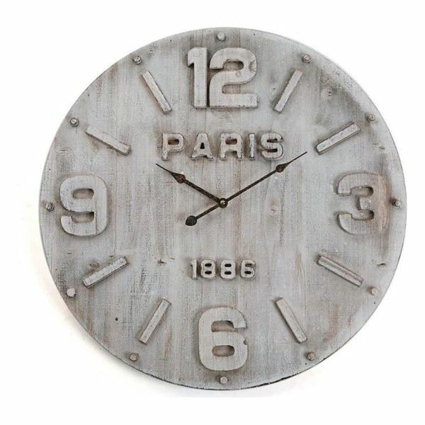 Wall Clock Versa MDF Wood Metal (4,5 x 60 x 60 cm) For Cheap