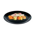 Flat plate Luminarc Pampille Black Glass (25 cm) (24 Units) For Cheap