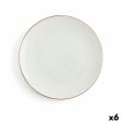 Flat plate Ariane Terra Ceramic Beige (Ø 27 cm) (6 Units) For Discount