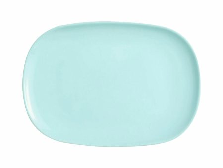 Serving Platter Luminarc Sweet Line Turquoise Glass 35 x 24 cm (6 Units) Discount