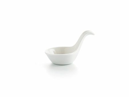 Bowl Ariane Alaska 9,6 x 5,9 cm Spoon Mini Ceramic White (18 Units) Fashion