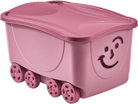 Storage Box with Lid Mondex Fancy Smile With wheels 58 x 39 x 32 cm Cheap