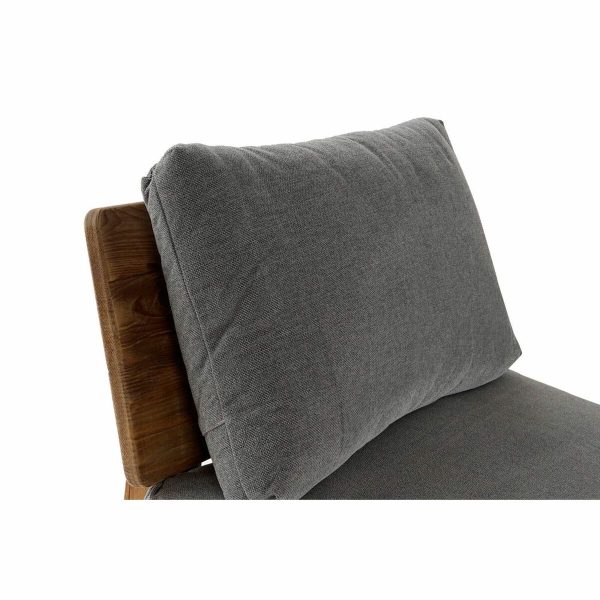 Sofa DKD Home Decor Brown Grey Polyester Cotton Wood Pinewood (95 x 88 x 75 cm) Online