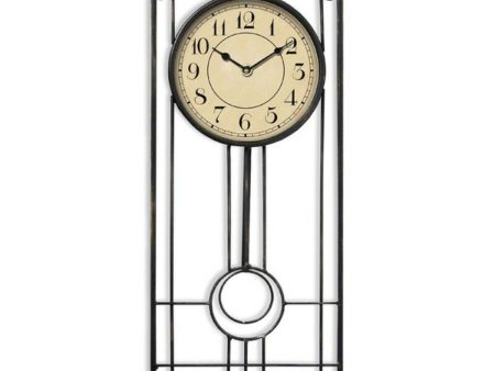 Wall Clock Versa Metal (4,5 x 45 x 20 cm) Hot on Sale