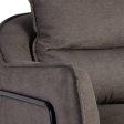 Armchair 76,5 x 70 x 74 cm Synthetic Fabric Metal Dark grey Supply