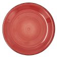 Flat plate Quid Vita Ceramic Red (Ø 27 cm) (12 Units) Sale